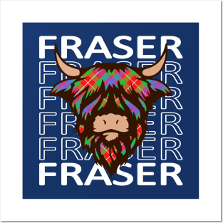 Clan Fraser of Lovat - Hairy Coo Posters and Art